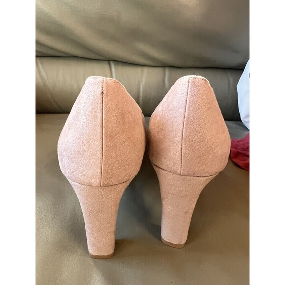 Kelly & Katie Womens Heels Sz 9 Frisisi Beige Platform Peep-toe Pumps - Picture 4 of 6